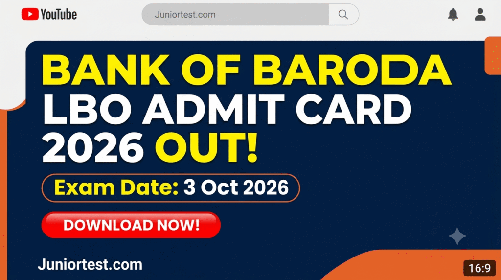 BOB LBO Admit Card 2026