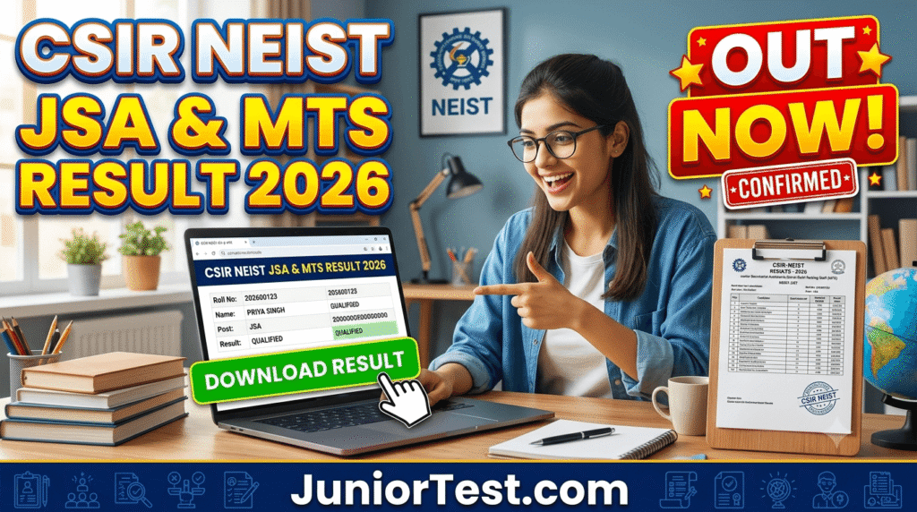 CSIR NEIST DR & MTS Result