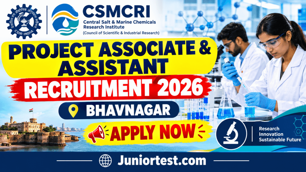 CSMCRI Project Associate & Assistant