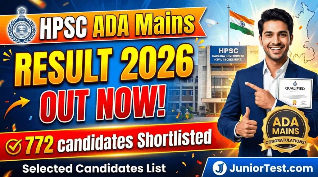 HPSC ADA Mains Result 2026 Out