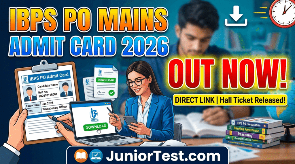 IBPS PO Mains Admit Card 2026 