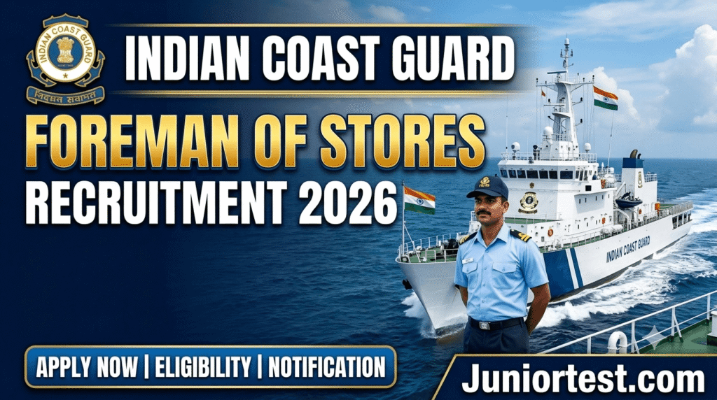 Indian Coast Guard Foreman of Stores
