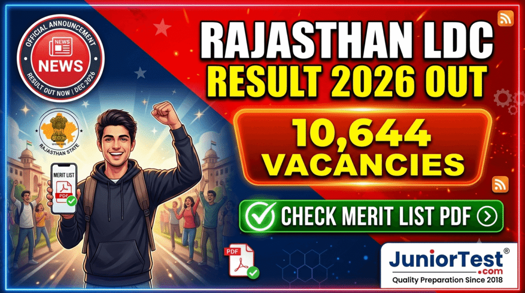 Rajasthan LDC Result 2026