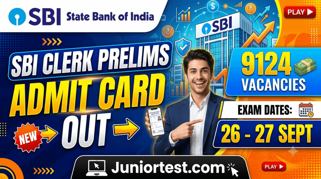 SBI Clerk Prelims Admit Card