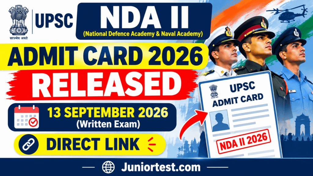 UPSC NDA II Admit Card 2026