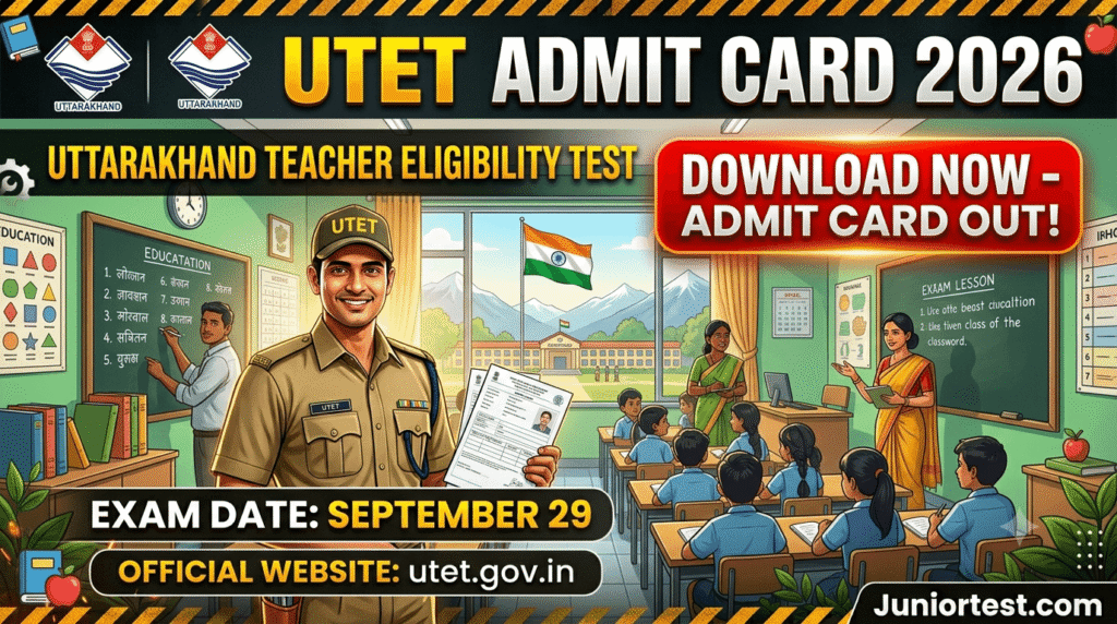 UTET Admit Card 2026