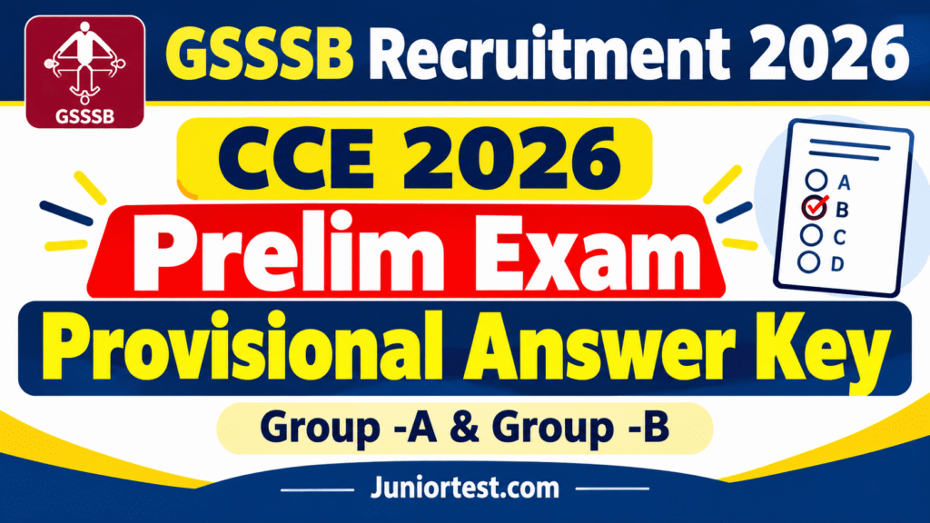 GSSSB CCE Provisional Answer Key