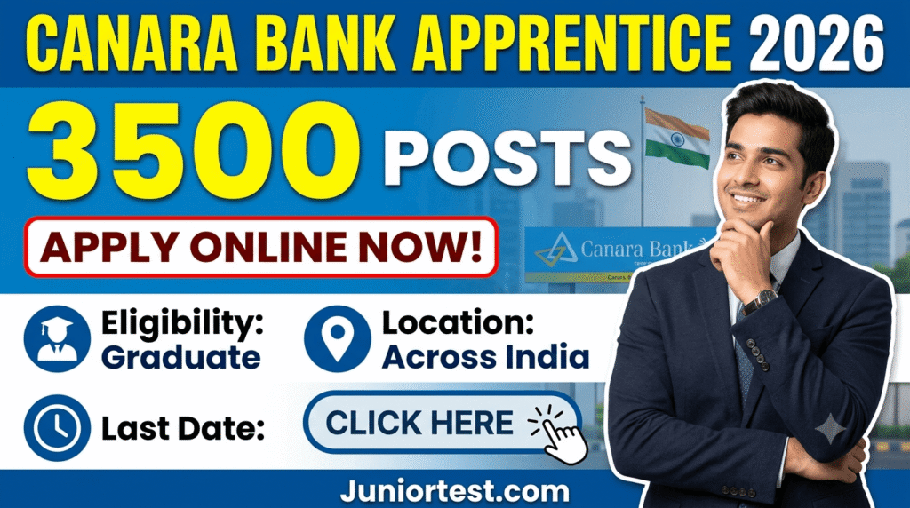 Canara Bank Apprentice Recruitment 2026