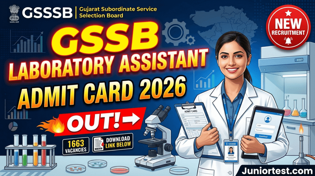 GSSSB Laboratory Assistant Admit Card 2026