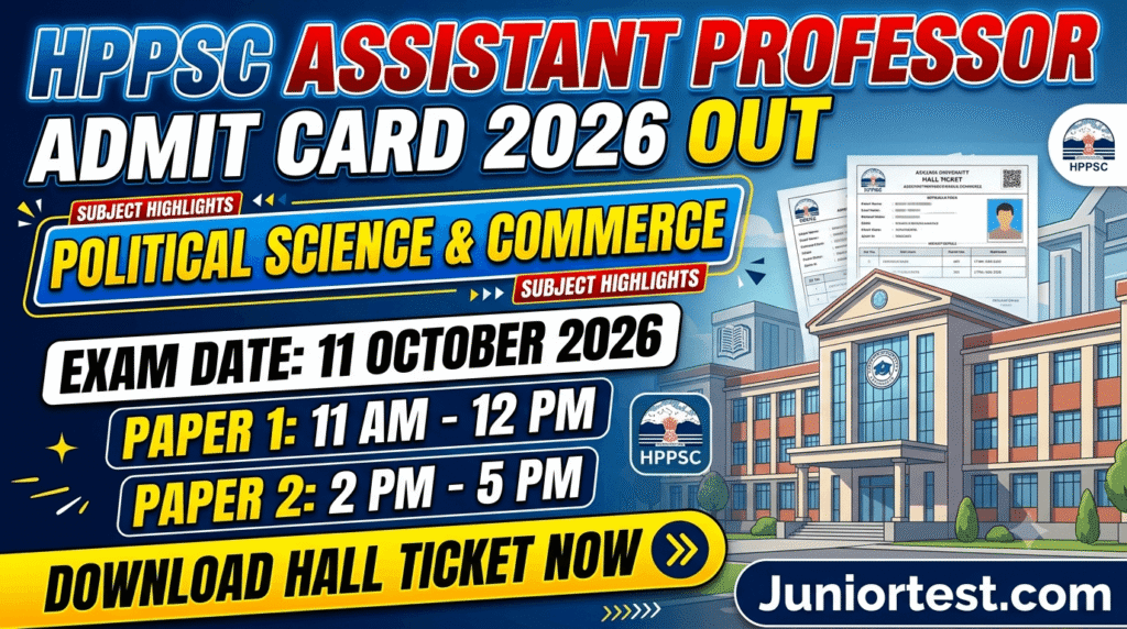 HPPSC SAT Admit Card 2026