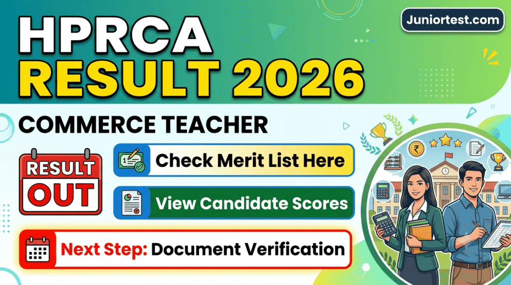 HPRCA Commerce Teacher Result