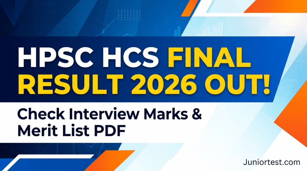 HPSC HCS Final Result 2026