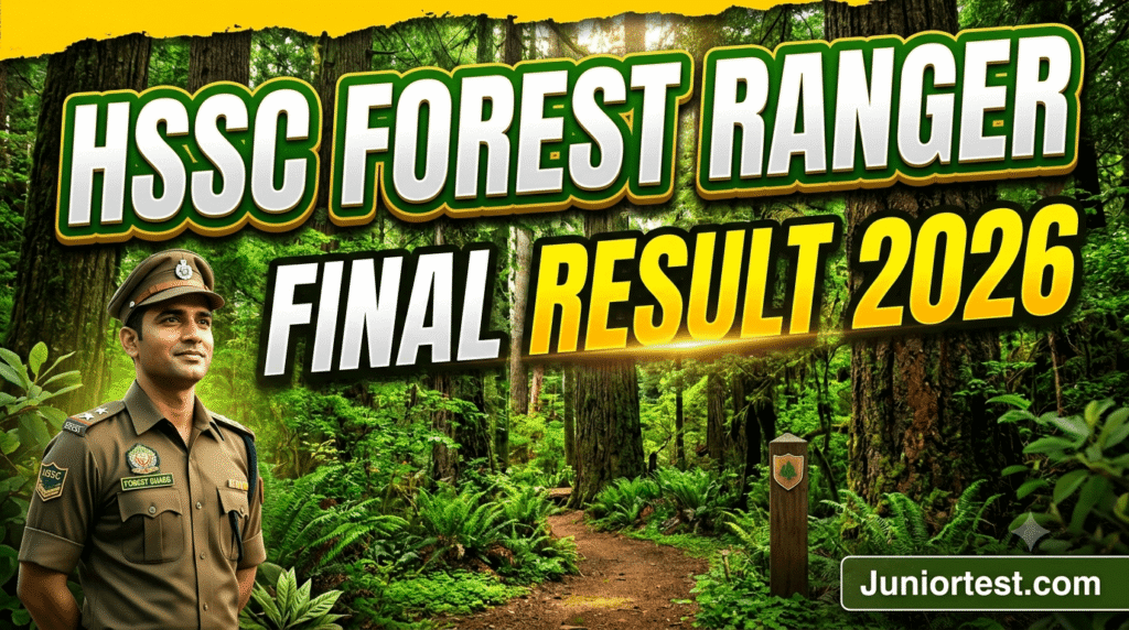 HSSC Forest Ranger Final Result 2026