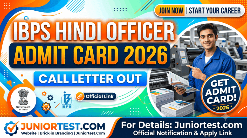 IBPS Hindi Officer Admit Card 2026
