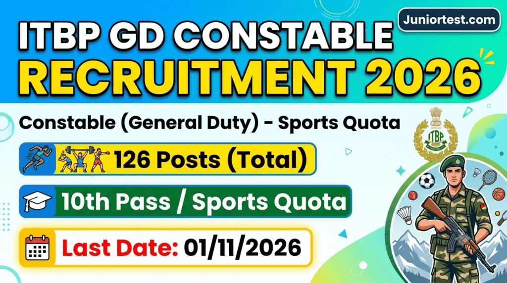 ITBP Sports Quota Recruitment