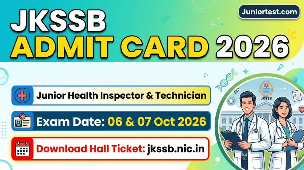 JKSSB Admit Card 2026