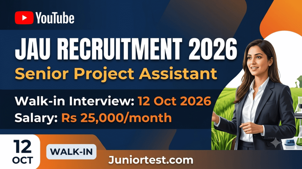 JAU Senior Project Assistant 2026