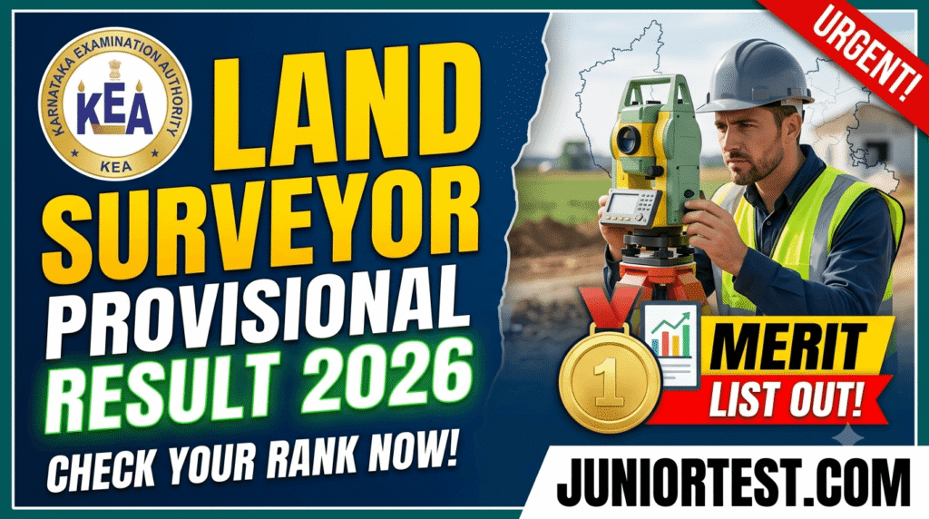 KEA Land Surveyor Provisional Result