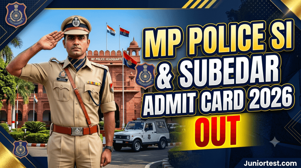 MP Police SI Admit Card 2026