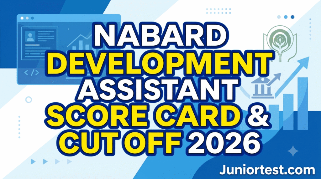 NABARD Development Assistant Score Card
