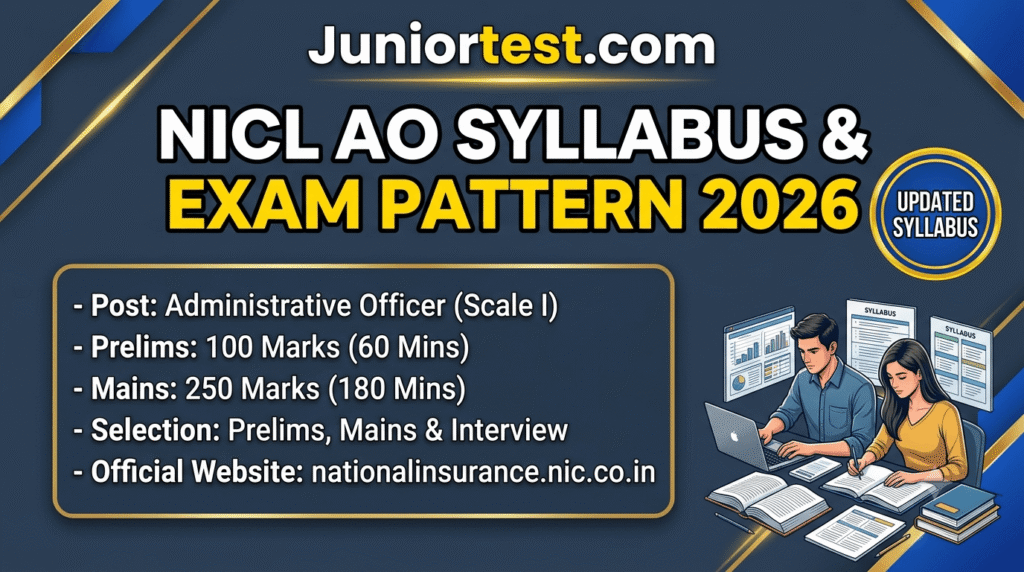 NICL AO Syllabus 2026
