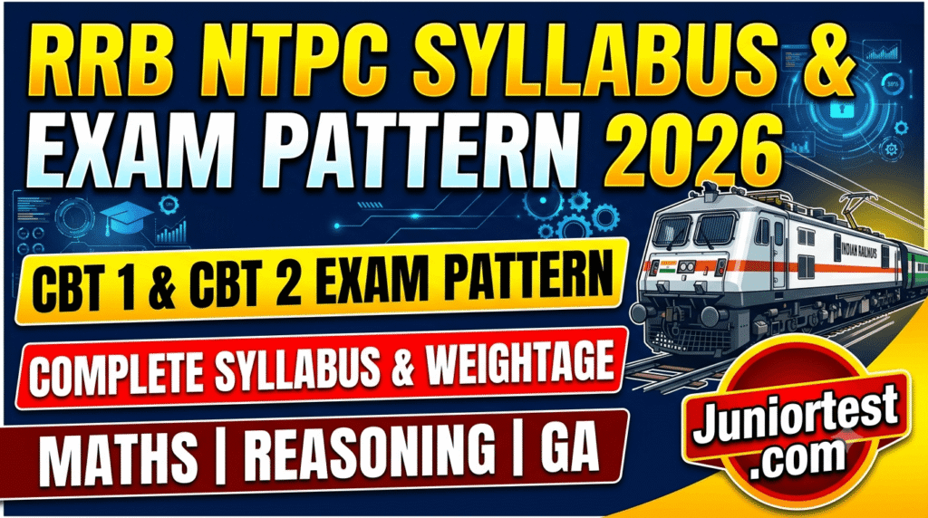 RRB NTPC Syllabus and Exam Pattern 2026