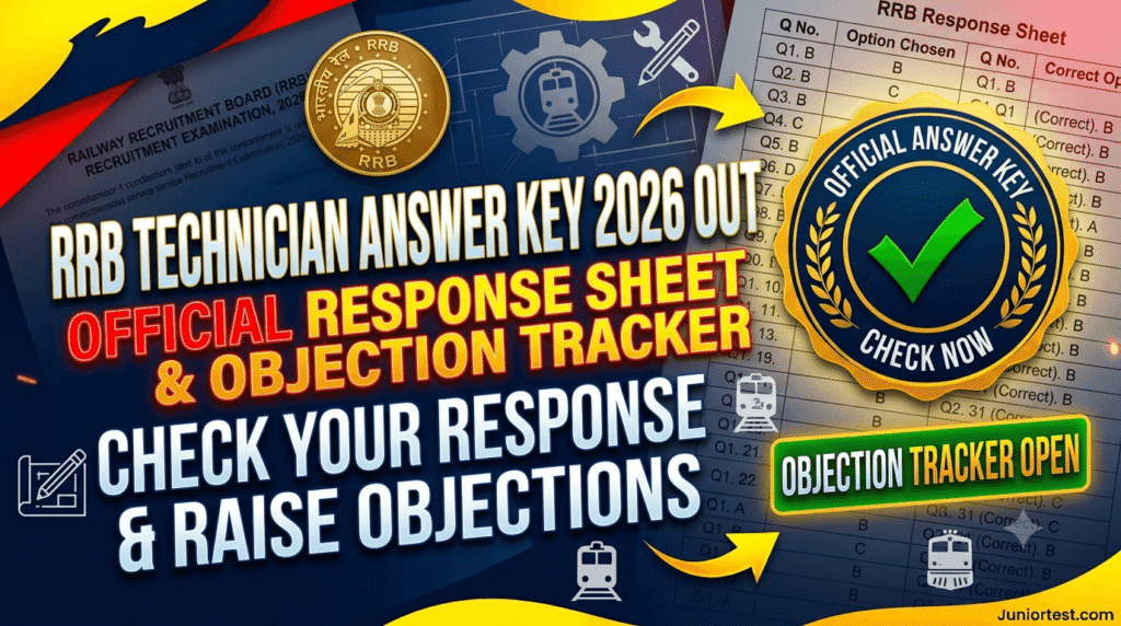 RRB Technician Answer Key 2026