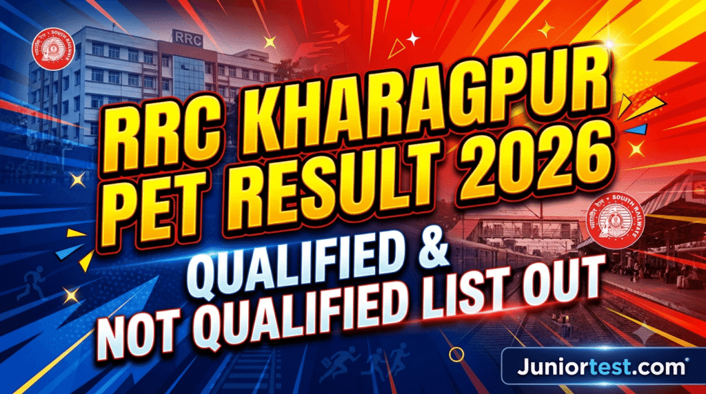 RRC Kharagpur PET Result