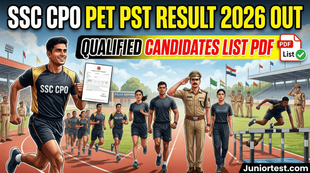 SSC CPO PET PST Result 2026