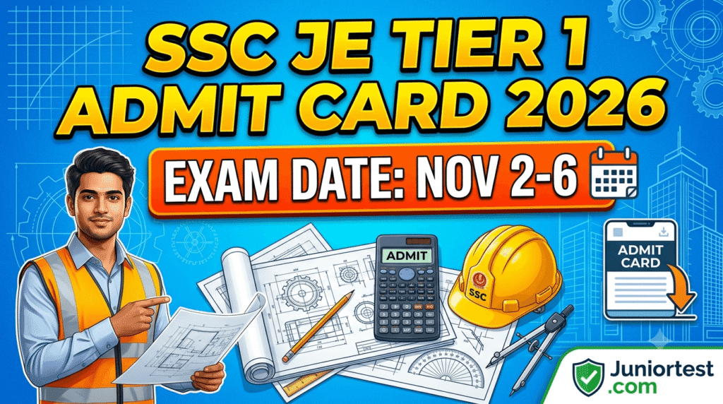 SSC JE Tier 1 Admit Card 2026
