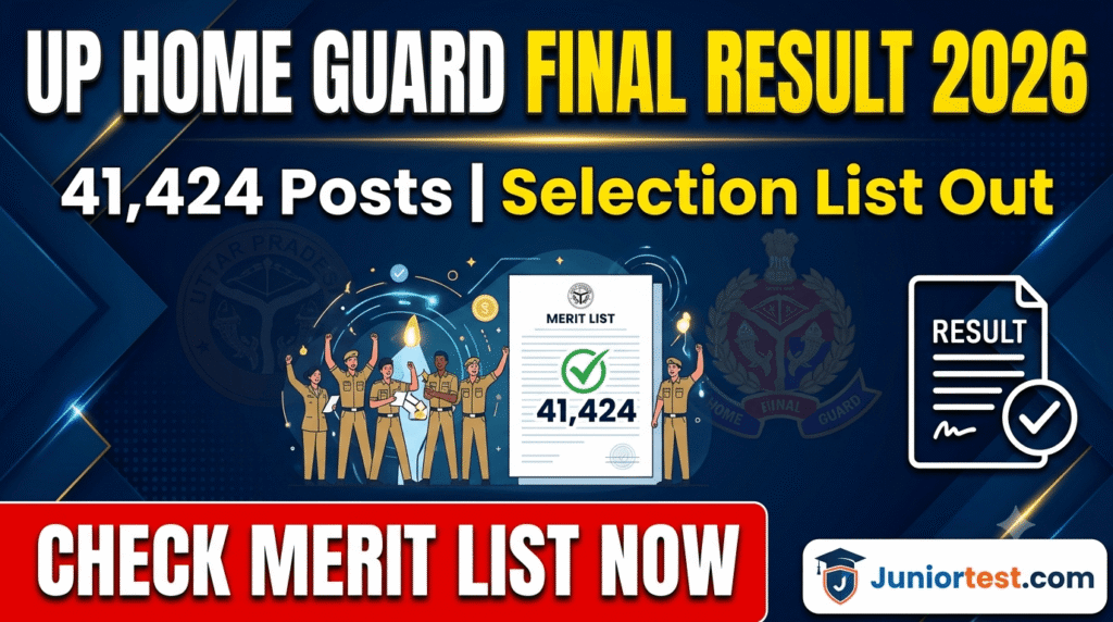 UP Home Guard Final Result 2026